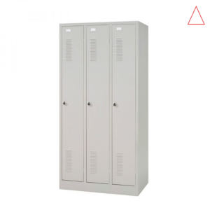 3-deurs kledingkast met slot