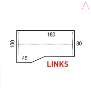Los alfablad 180x100/80x45cm Links