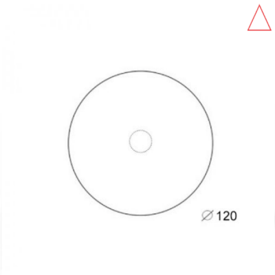 Rond blad 120cm