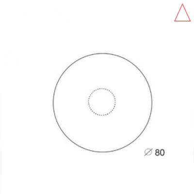 Rond blad 80cm