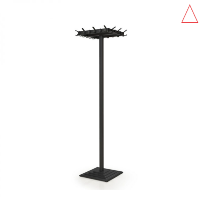 Vrijstaande Kapstok – 24 Haken | Zwart of Aluminium