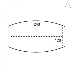 Vergaderblad Ton Vormig 240x120