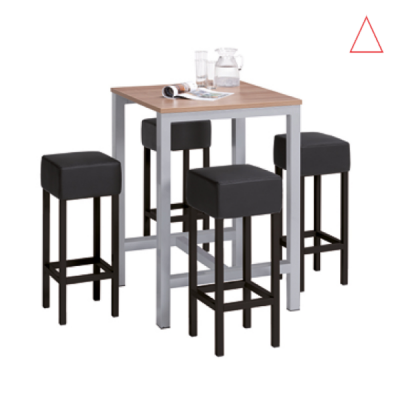 Statafel / Bartafel 80x80 cm – compact, stijlvol en multifunctioneel