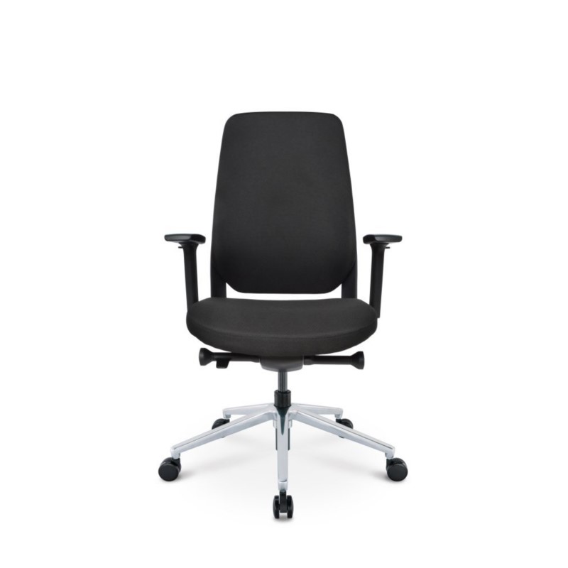 bureaustoel Ledderra gestoffeerde rug - Afbeelding 4