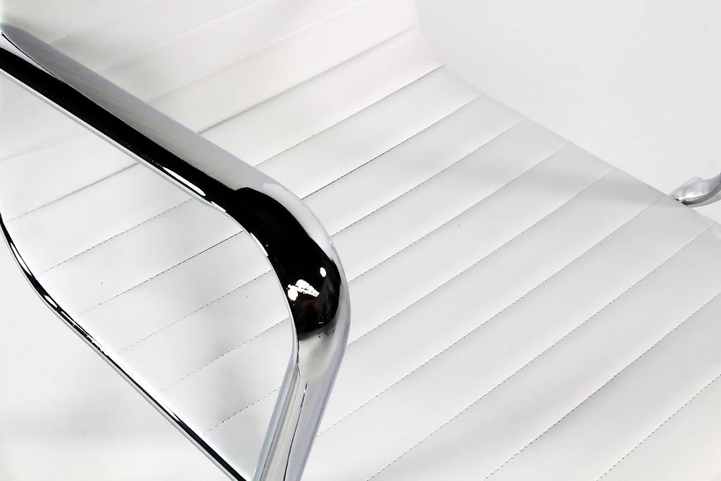 Vergaderstoel Assemblee leder met chroom – Luxe en Comfort - Afbeelding 5