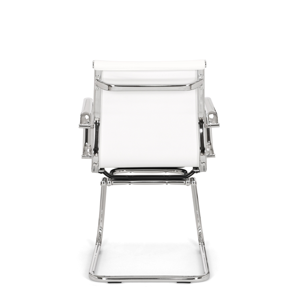 Vergaderstoel Assemblee leder met chroom – Luxe en Comfort - Afbeelding 10