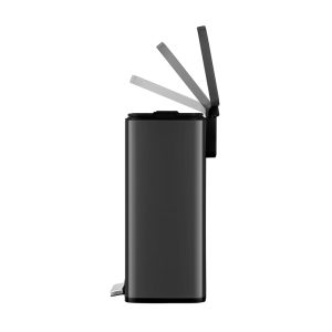 EKO Madison pedaalemmer 50 liter mat zwart