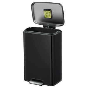 EKO Madison pedaalemmer 50 liter mat zwart