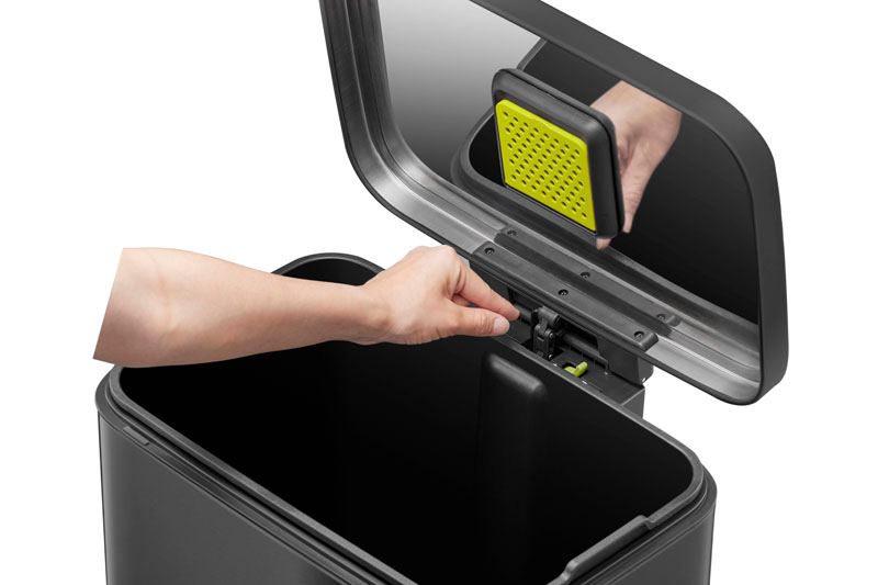 EKO Madison pedaalemmer 50 liter mat zwart
