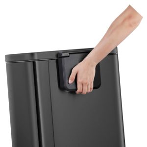 EKO Madison pedaalemmer 50 liter mat zwart