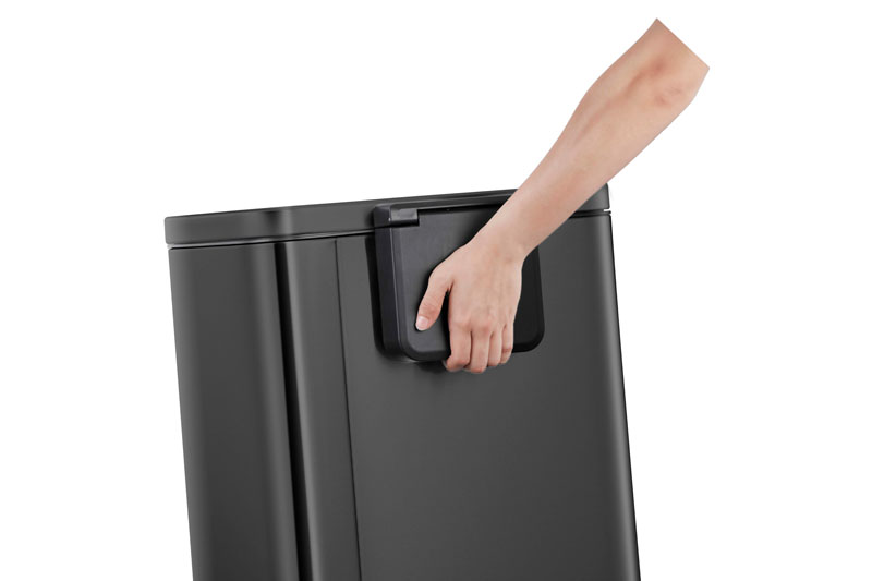 EKO Madison pedaalemmer 50 liter mat zwart