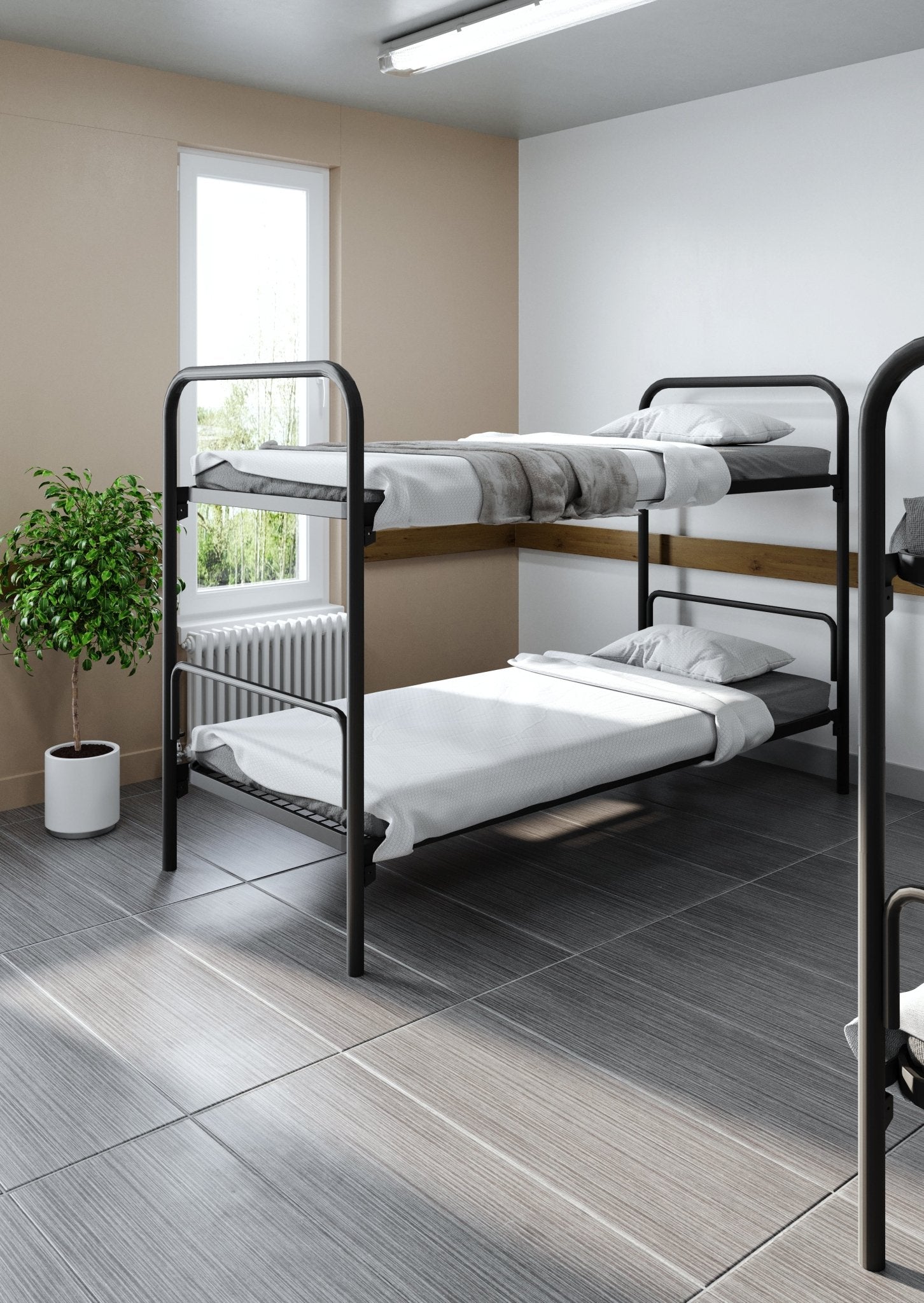 Stapelbed A 2x 90×200 cm 9005 - MD-Projecten