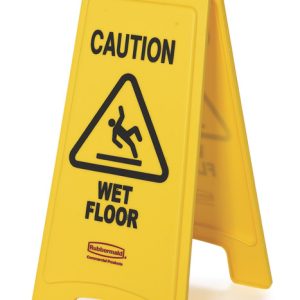 Tweezijdig waarschuwingsbord, Rubbermaid – geel - MD-Projecten