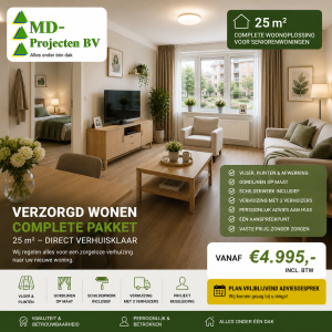 MD Verzorgd Wonen Compleet Pakket - 30 m² kantoormeubel van MD Projecten