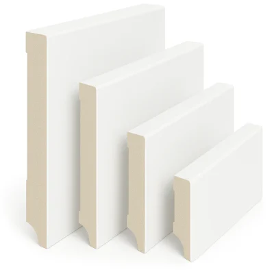 WITTE GRONDVERF MDF PLINT
