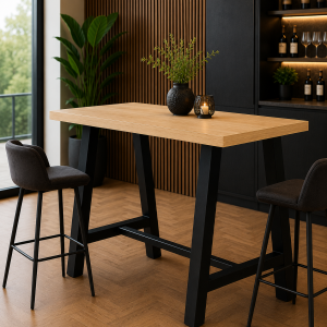 Bartafel Disa Melamine Eiken 140 x 80 x 106 cm kantoormeubel van MD Projecten