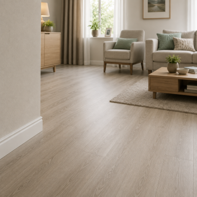 PVC, tapijt, laminaat, vinyl en plinten voor een seniorenwoning in Hellevoetsluis