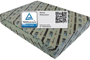 PF-Felt Silent Plus 790x590x10 mm geluiddempende ondervloer voor laminaat en parket met 21 dB geluidsreductie