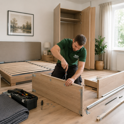 Meubels demonteren voor een seniorenverhuizing in Hellevoetsluis