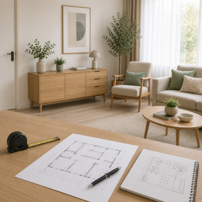 Inmeten en indelingsadvies voor een seniorenwoning in Hellevoetsluis door MD Projecten