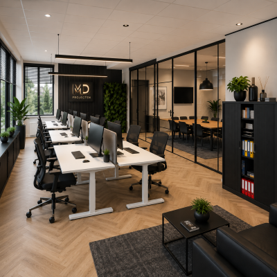 Modern kantoorinrichting | MD Projecten