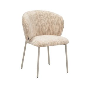 Eetkamerstoel Milo chenille beige taupe