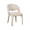 Eetkamerstoel Dean bouclé in taupe