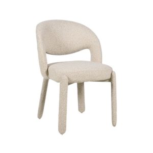 Eetkamerstoel Dean bouclé in taupe