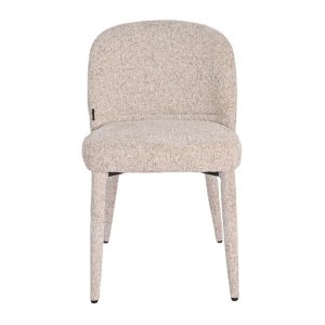 Eetkamerstoel Charlie chenille taupe – extra aanzicht