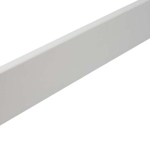Stijlplint blok witfolie - Stijlplint Blok Witfolie 12x80x2400mm