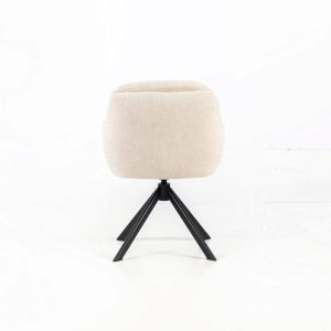 Mara draaibare kuipstoel met terugdraaifunctie – beige - Afbeelding 4