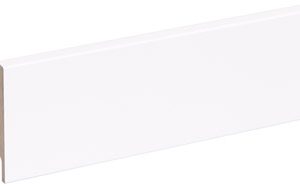 Stijlplint blok wit gelakt - Stijlplint Blok Wit Gelakt 15X80X2440mm