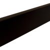 Stijlplint blok zwartfolie mat – 250 cm - Stijlplint blok zwartfolie mat 16x100x2500mm