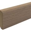 Fineerplint eik wit gelakt – 58 × 16 mm
