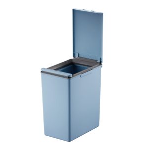 EKO Morandi Touch 20 liter blauw met geopend deksel