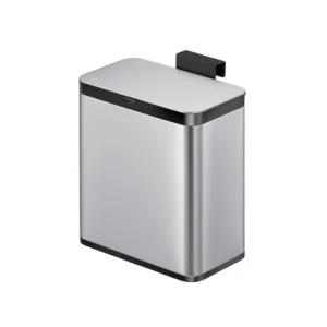 EKO Puro S Caddy GFT afvalbak 7 liter mat RVS zwart