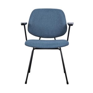 Eva vergaderstoel met armleggers – blauw - Afbeelding 2