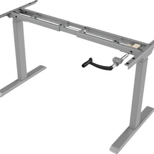BASE02 slingerbureauframe – zilvergrijs