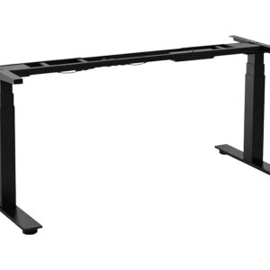 BURO01 elektrisch zit-sta bureauframe 65–130 cm – zwart