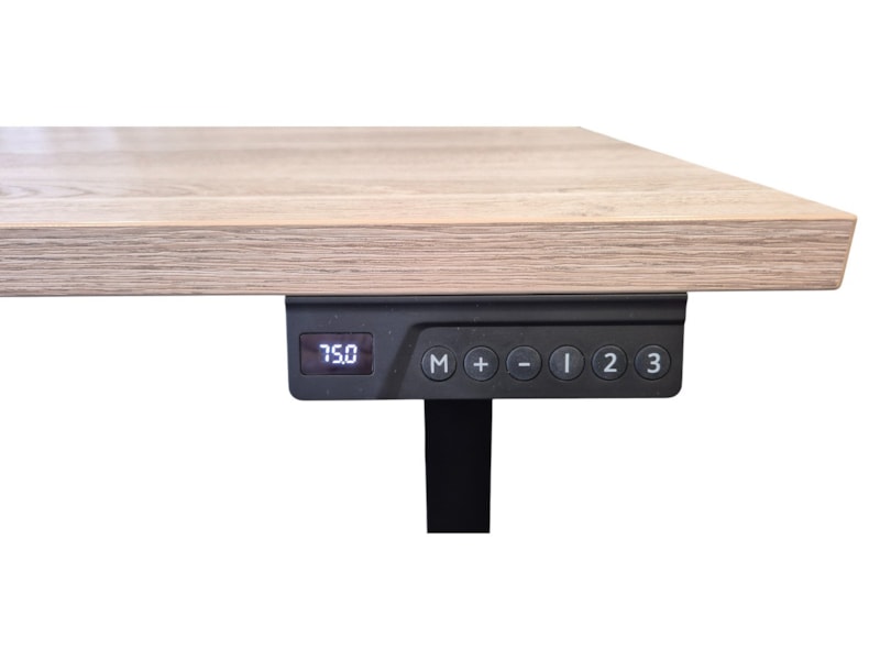 BURO01 elektrisch zit-sta bureauframe 65–130 cm – wit - Afbeelding 2