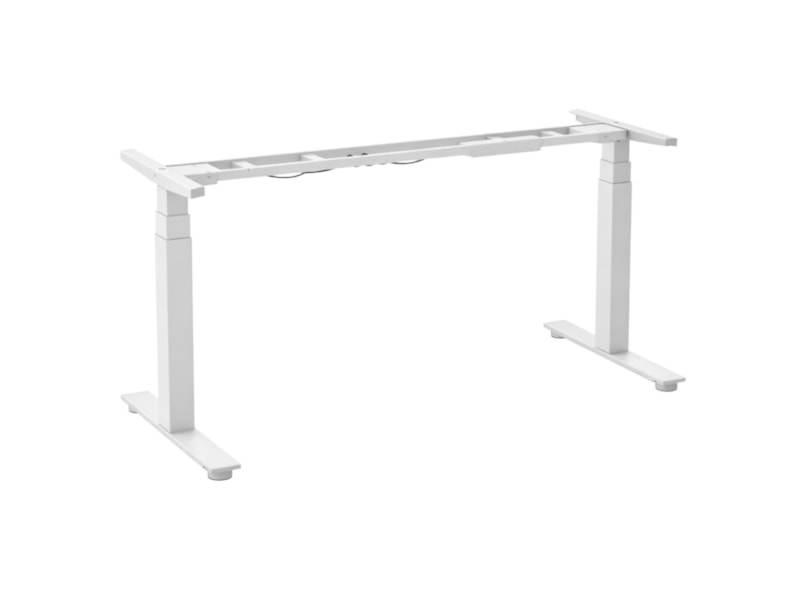 BURO01 elektrisch zit-sta bureauframe 65–130 cm – wit