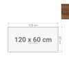 Los bureaublad 120×60 cm cognac walnoten