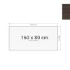 Los bureaublad 160×80 cm donker sepia