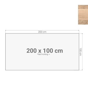 Los tafelblad 200×100 cm scandinavisch eiken