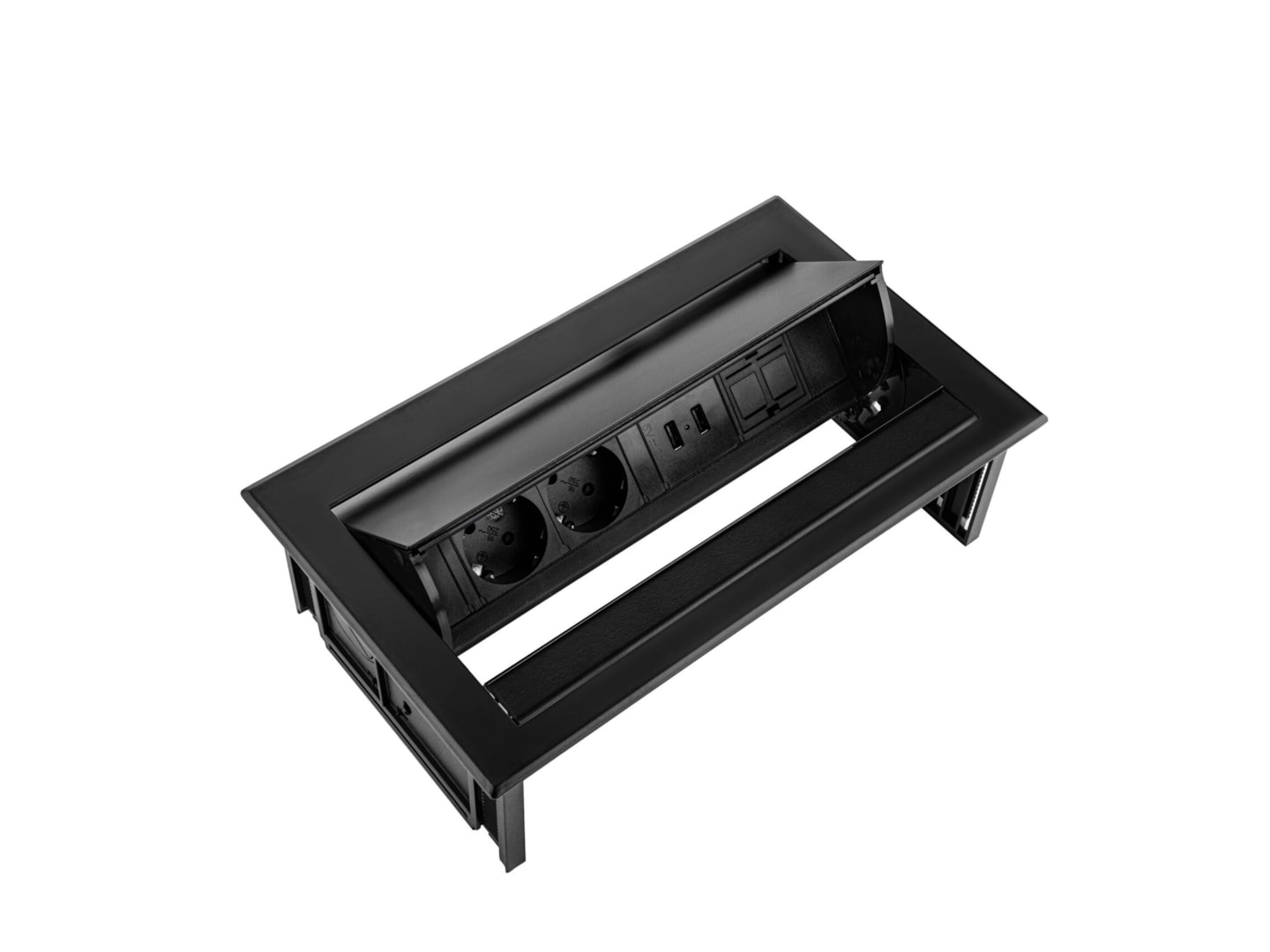 PLUX06 inbouw stroomunit – 2× HDMI – zwart - Afbeelding 2