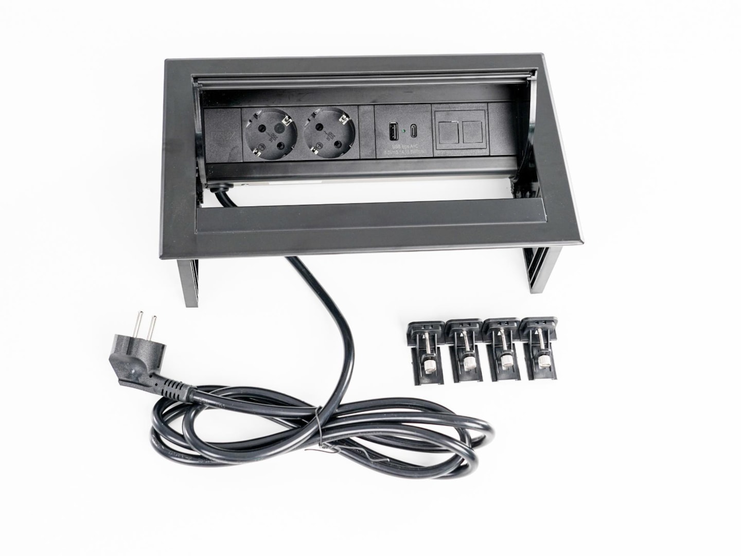 PLUX06 inbouw stroomunit – 2× UTP – zwart - Afbeelding 6