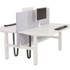 YOUP07 elektrisch zit-sta duobureau 2×180×80 cm volledig wit