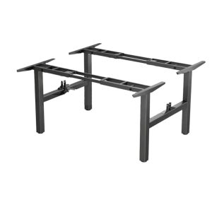 YOUP06 elektrisch duo zit-sta bureauframe 65–130 cm – zwart