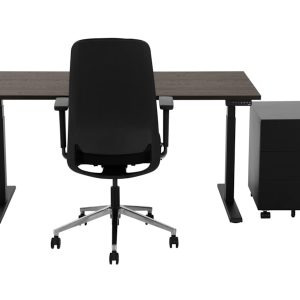 YOUP02 elektrisch zit-sta bureau 180×80 cm donker sepia zwart – 150 kg - Afbeelding 2
