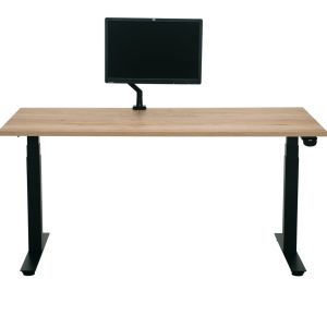 YOUP03 elektrisch zit-sta bureau 160×80 cm eiken zwart met Bluetooth